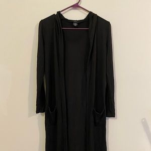 Long Hooded Cardigan